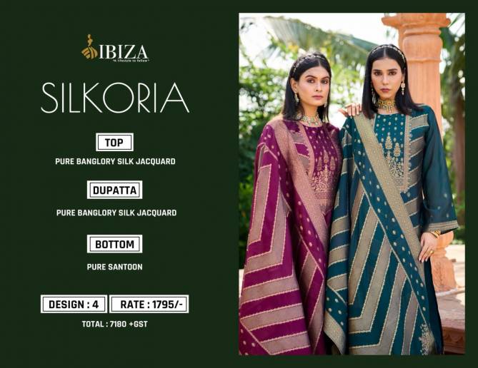 Silkoriya By Ibiza Banglory Silk Jacquard Salwar Kameez Catalog
